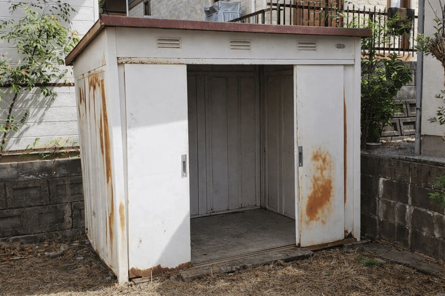 古い倉庫解体工事写真