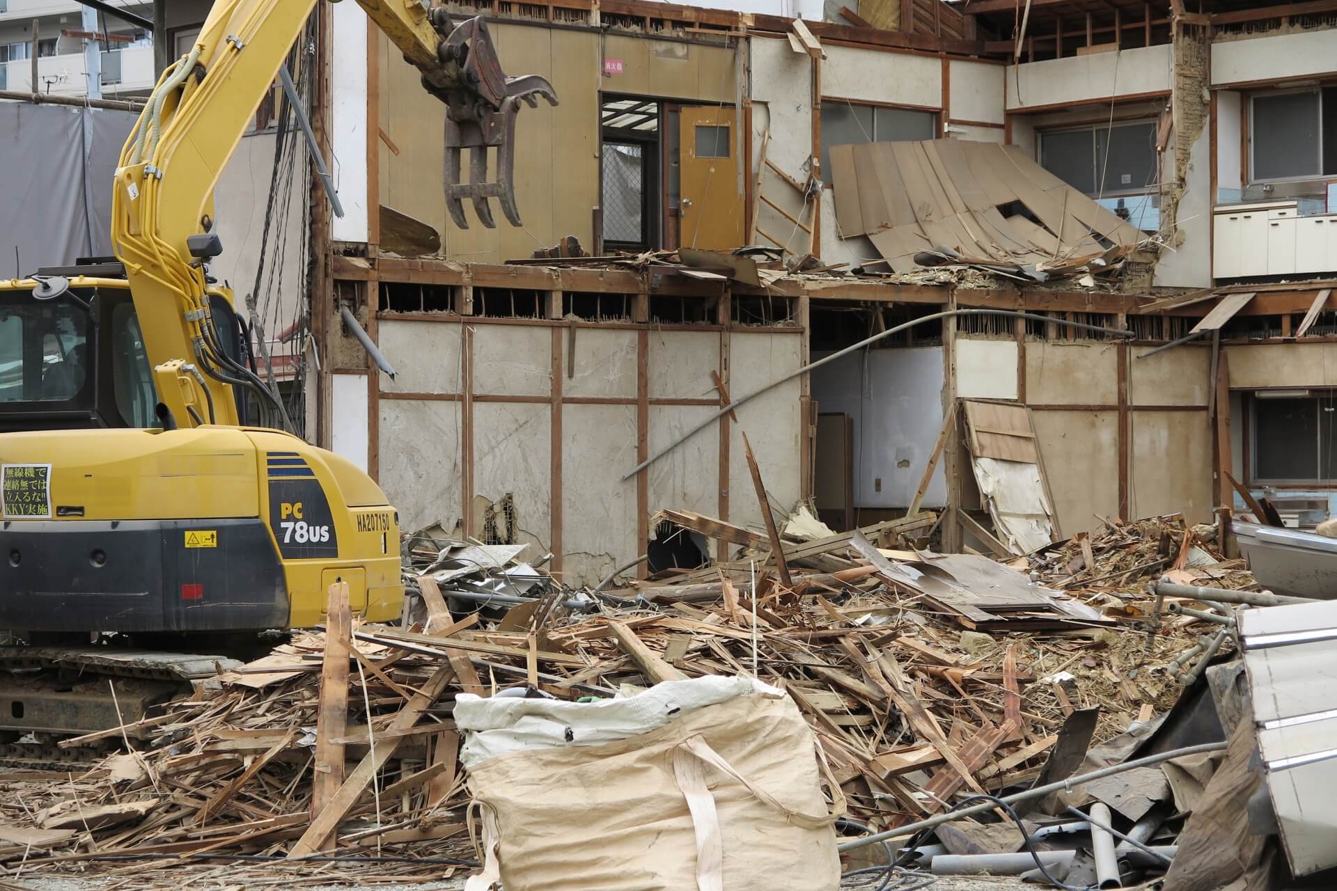 75坪の住宅解体写真