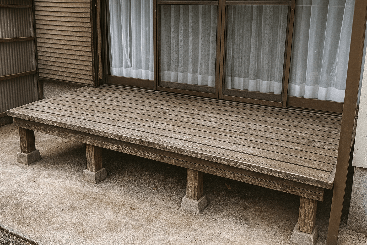 ウッドデッキの撤去